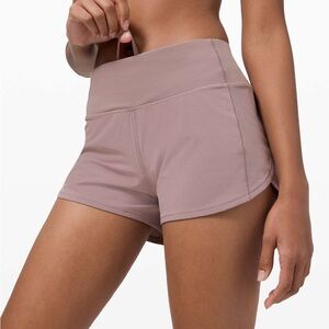 Lululemon Speed Up Shorts in Light Purple